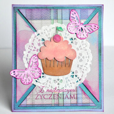 card with muffin