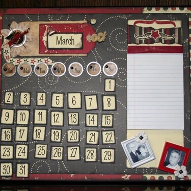 Magnetic Calendar {Rusty Pickle}