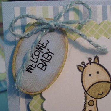 &quot;Welcome Baby&quot; Card