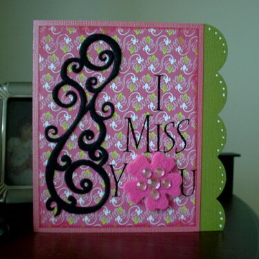 &quot;I Miss You&quot; card