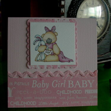 &quot;Baby Girl Baby&quot; Card