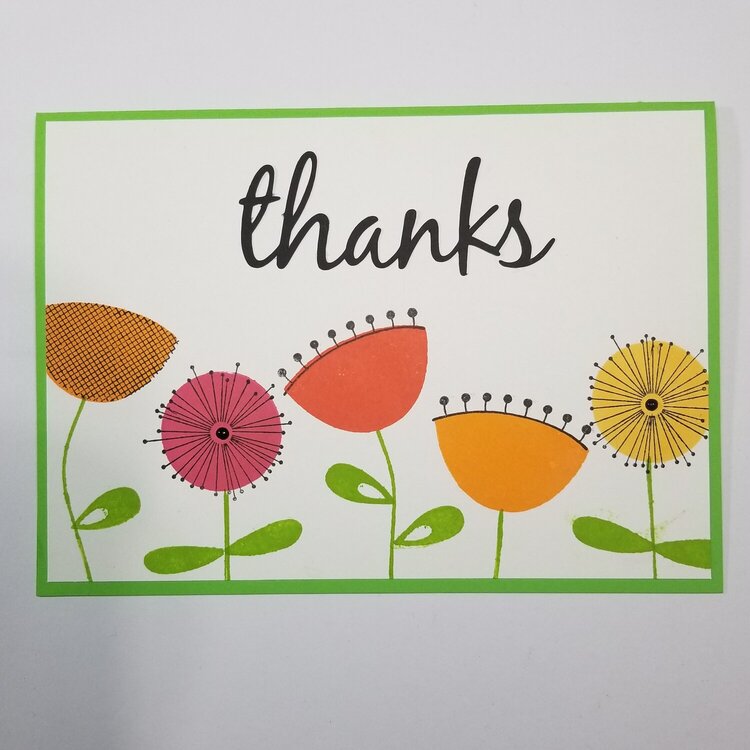 Midcentury Thanks Card