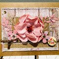 Pink Flower Card
