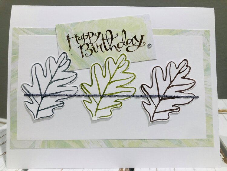 Happy Birthday - 3 Leaves