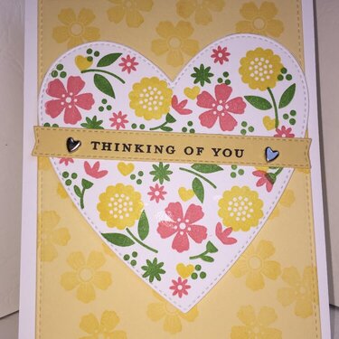 Triple-step blooming heart stamp and die