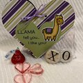 valentine - galentine heart box LLAMA