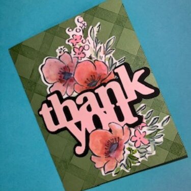 Waffle Flower oversized Thank You