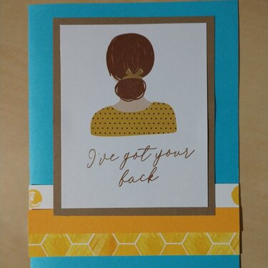 Paper scraps card