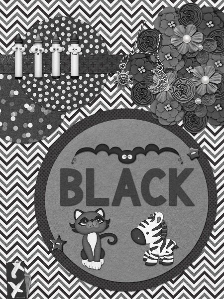 Black Color Card