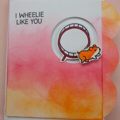 I Wheelie Like You Valentine's Day Card