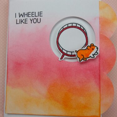 I Wheelie Like You Valentine&#039;s Day Card