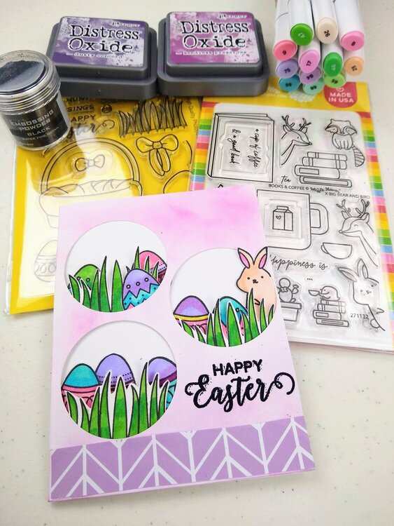Hidden Eggs Hunt Easter Card