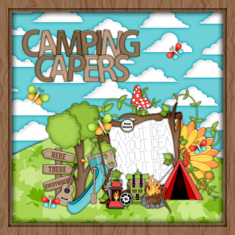 Camping Capers (Layout idea)