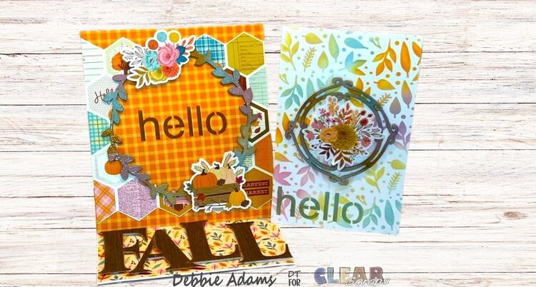 Simple Hello Fall Cards 
