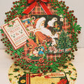 Easel Christmas Wreath Card