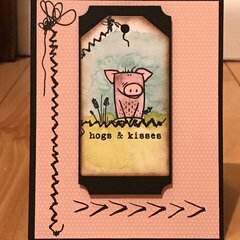 Hogs & kisses card