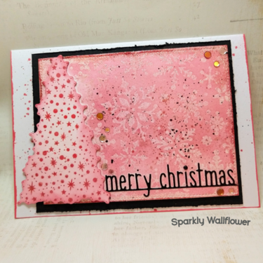 Red, Black and White Christmas Card