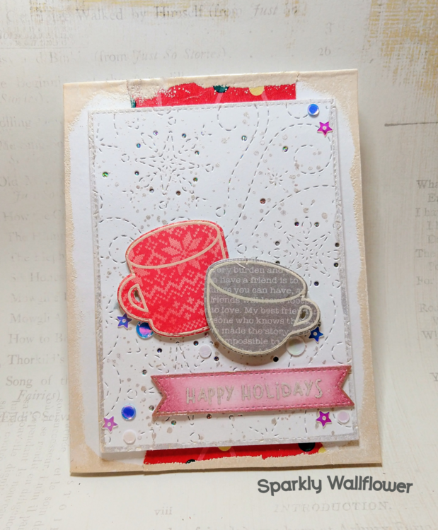 Red &amp;amp; Gray Holiday Card