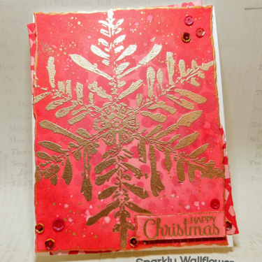 Red &amp; Gold Christmas card