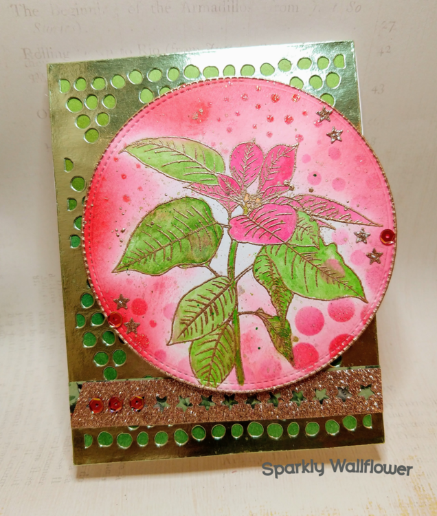 Red &amp; Green Christmas card