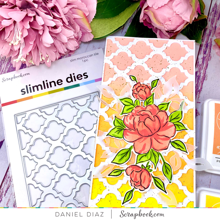 Floral Slimline Card