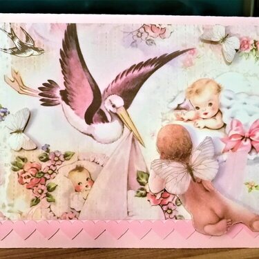 Girl Baby Card