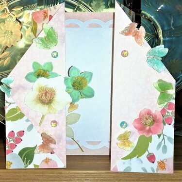 Gatefold Floral Card - Front