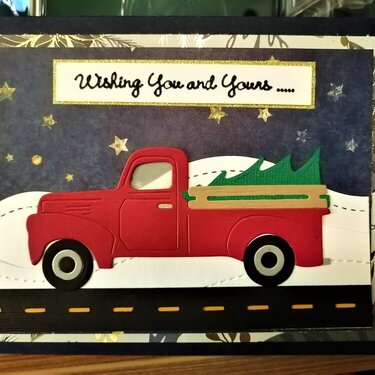 Red Truck at Christmas