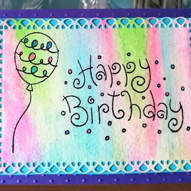 Rainbow Birthday Card with Gelatos
