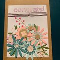 Sizzix dies, 3D flower card