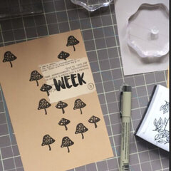 Weekly Journaling Card using Crate Paper's Magical Forest stamp set