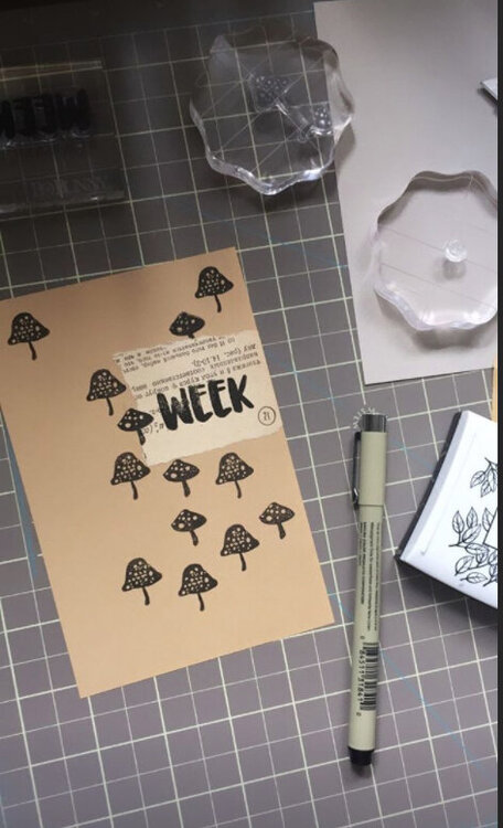 Weekly Journaling Card using Crate Paper&#039;s Magical Forest stamp set