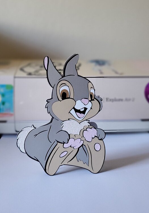 Thumper shaped card