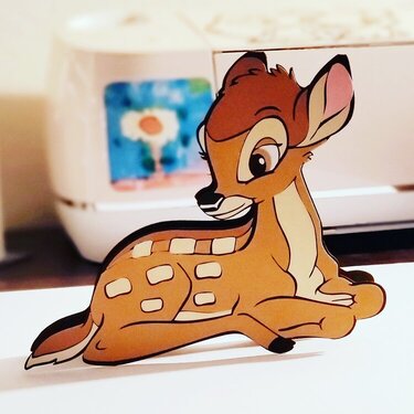Bambi shaped card