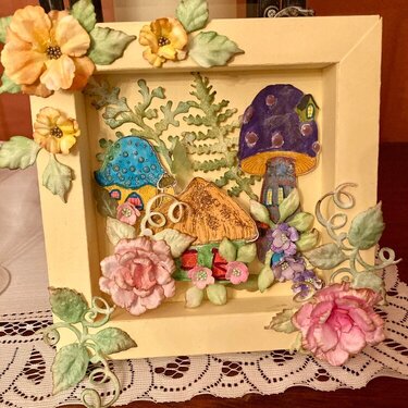 Shadow box frame card