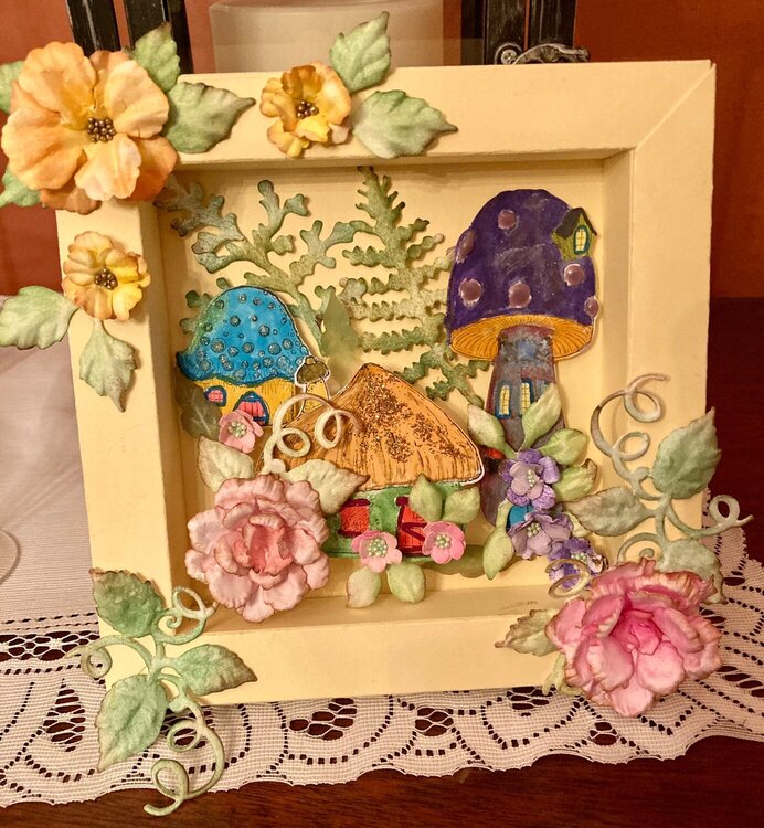 Shadow box frame card Project Idea