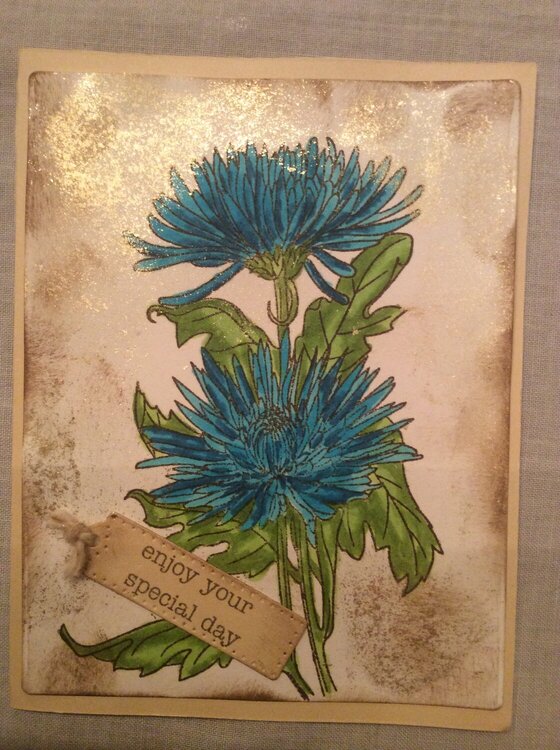 Chrysanthemum Card for friend