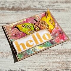 Autumn Watercolor Foliage Card