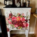 My coffee bar using Prima Royal Burgundy transfer