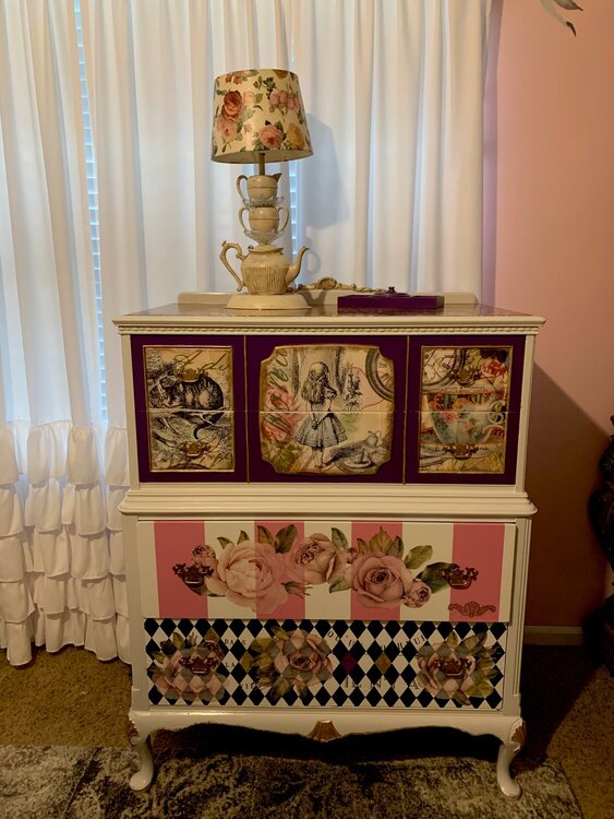 The dresser I did for granddaughter Nina