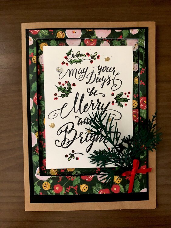 May Your Days Be Merry and Bright Holiday Card