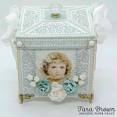 Box using Amazing Paper Grace Filigree Quartet dies