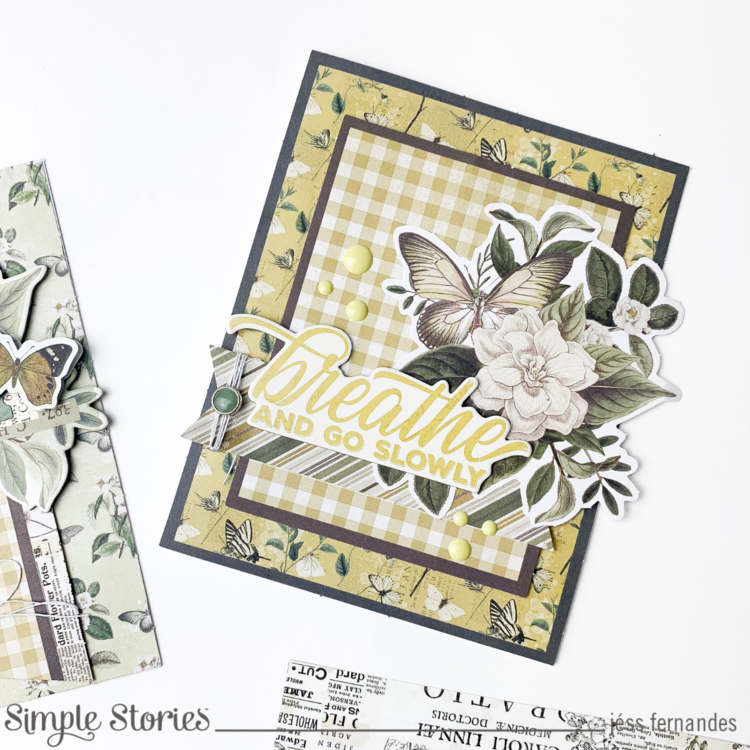 Card Simple Vintage Weathered Garden collection