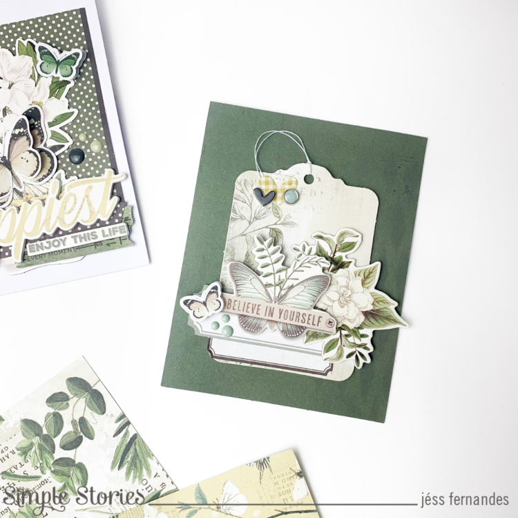 Card Simple Vintage Weathered Garden collection