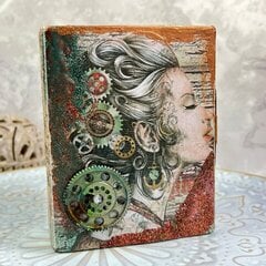 Eileen Hull Card Case with Stamperia papers