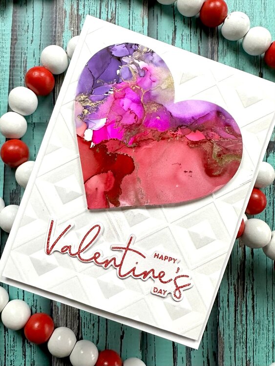 Alcohol Ink + Valentine&#039;s Day =  LOVE