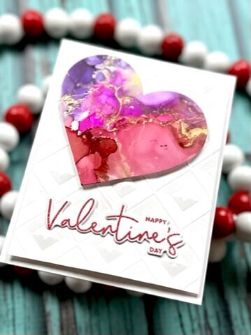 Alcohol Ink + Valentine&#039;s Day =  LOVE