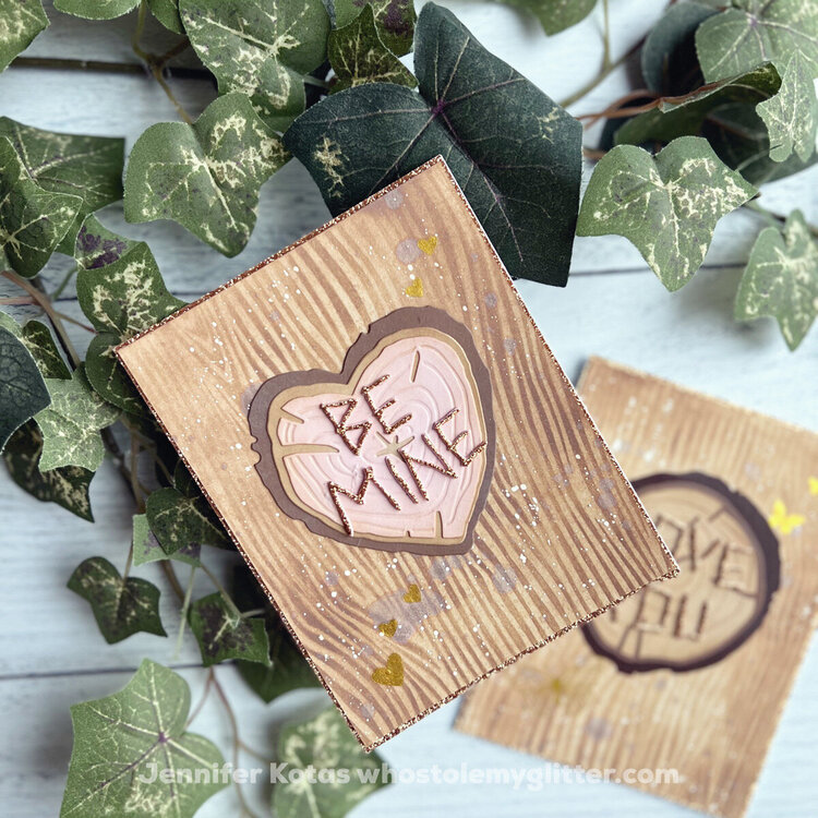 Wood love cards