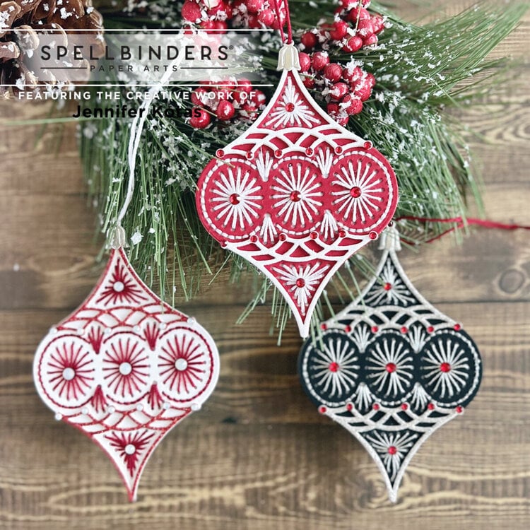 Stitched ornaments