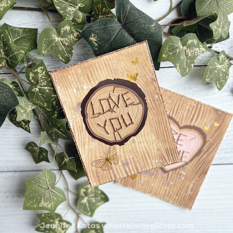 Wood love cards